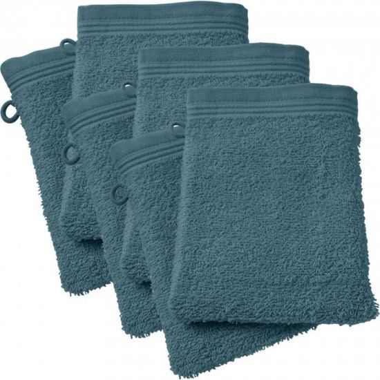 Lot De 2 Gants De Toilette Spa - 15 X 21 Cm, 400 G/m² - Coton Absorbant Et Doux Pour Salle De Bain