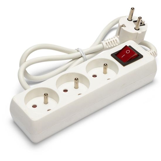 Multiprise ARCOTEC 7 Prises – 3x16A + 4x6A, 230V, Interrupteur, Protection Enfant, 1 Mètre