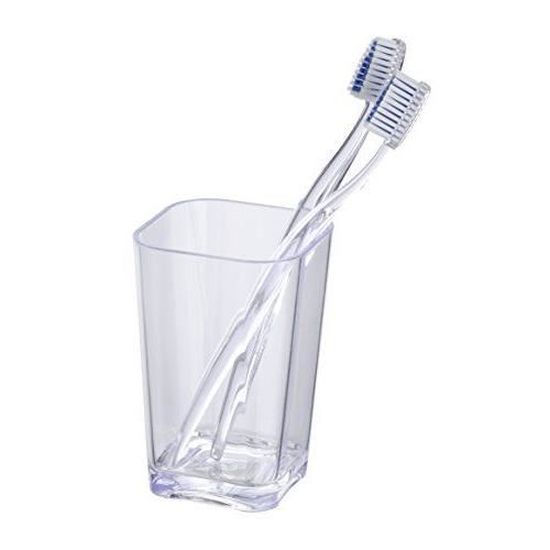 WENKO Porte-Brosse à Dents Serro En Bambou - Gobelet Naturel Pour Salle De Bain