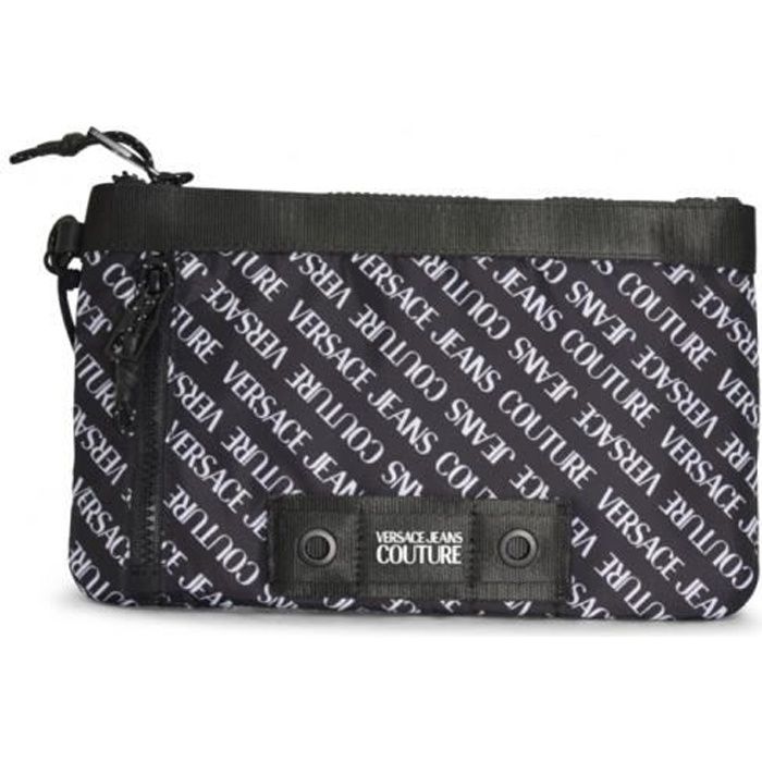 Sacoche Versace Jeans Couture noir - E3YWAP50 LINEA LOGO ALL OVER DIS. 10
