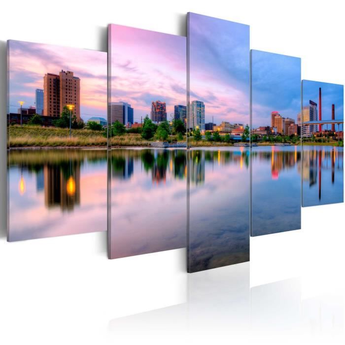Tableau - Baie urbaine - 100x50 - Villes - Villes du monde