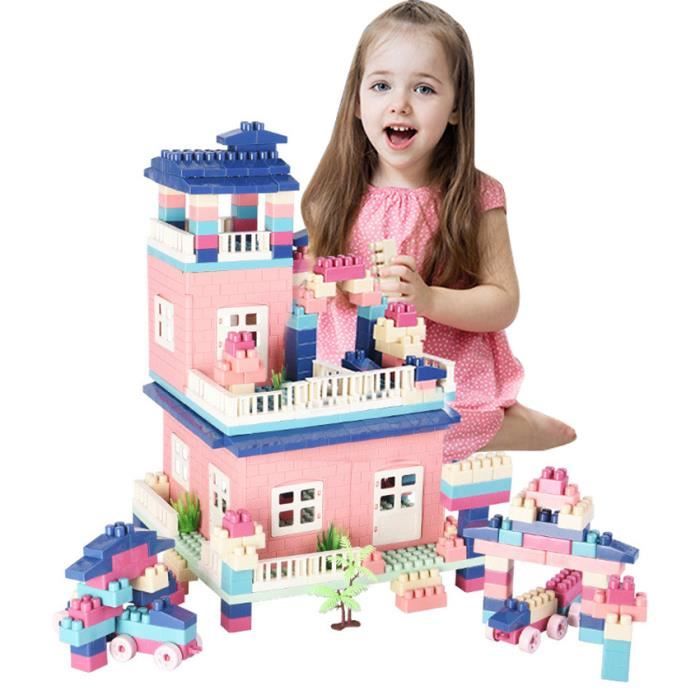 Jeu de Construction Modelisme Scène en Plastique Blocs de Construction Jouet Puzzle Assemblage Education pour Enfant Bébé -364 Blocs