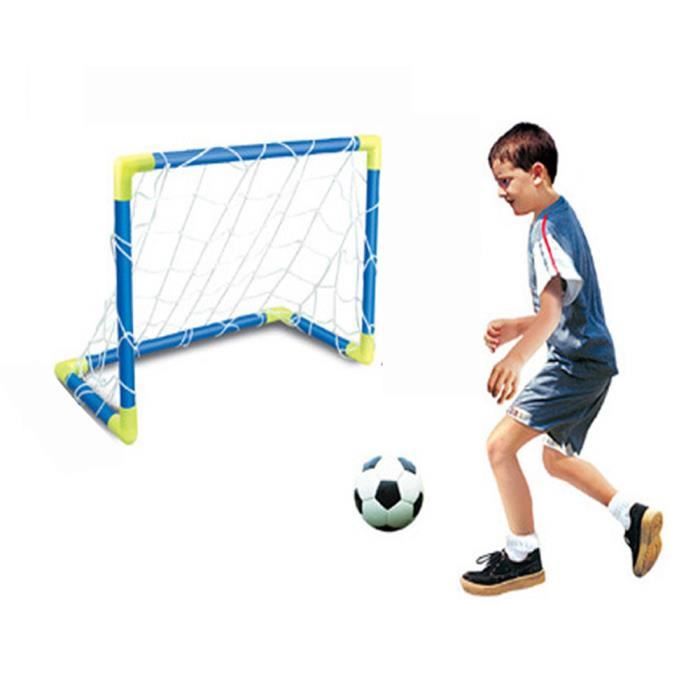 Mini Football Football Ball But Post Net Set + Pompe Enfants Sport Intérieur Intérieur Jeux de Plein Air Jouets