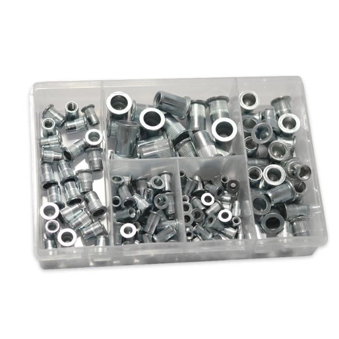 ASSORTIMENT D' INSERTS FILETES DE 4 à 10 mm