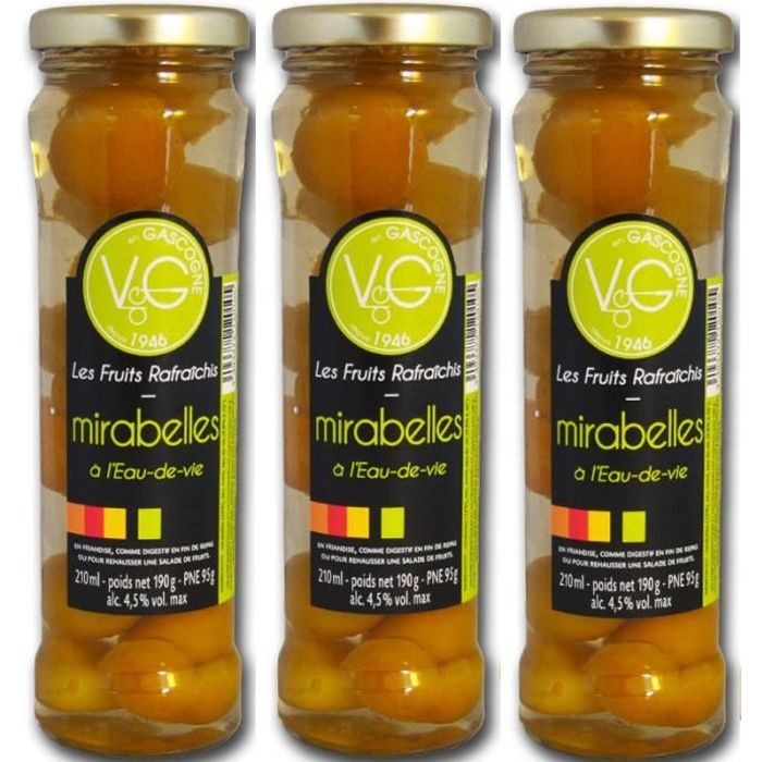 mirabelles à l'eau de vie Par 3