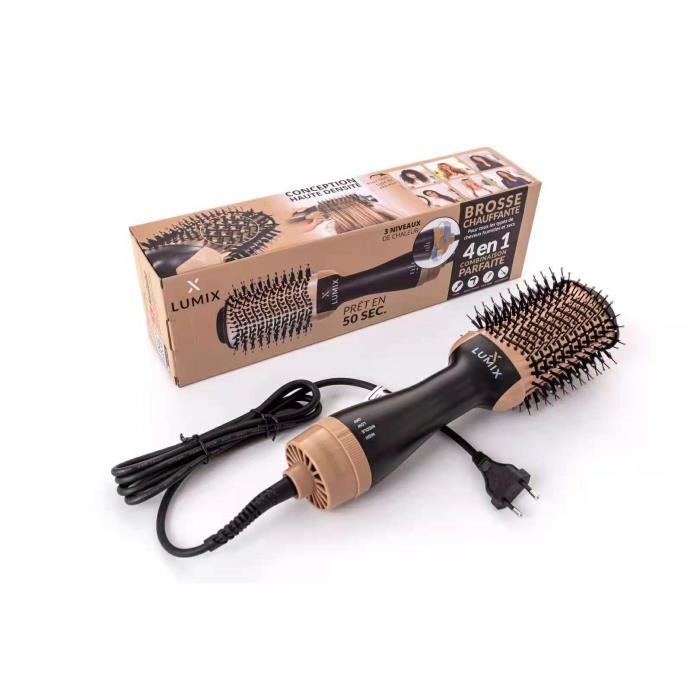 Brosse soufflante One Step pour sèche-cheveux et volumateur, brosse rotative à Air chaud, pe Ue Plug-Big size light gold -LR2094