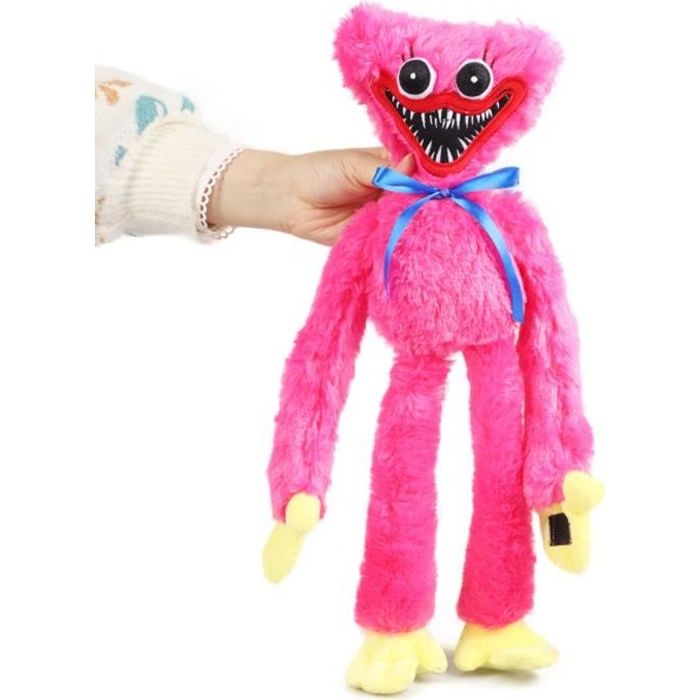 Nouveaux cadeaux en peluche Huggy Wuggy 40 cm rose coquelicot Playtime jeu personnage poupée chaude effrayant peluches