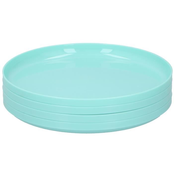 Cuisine Elegance assiette 18,5 cm polypropylène bleu 4 pièces