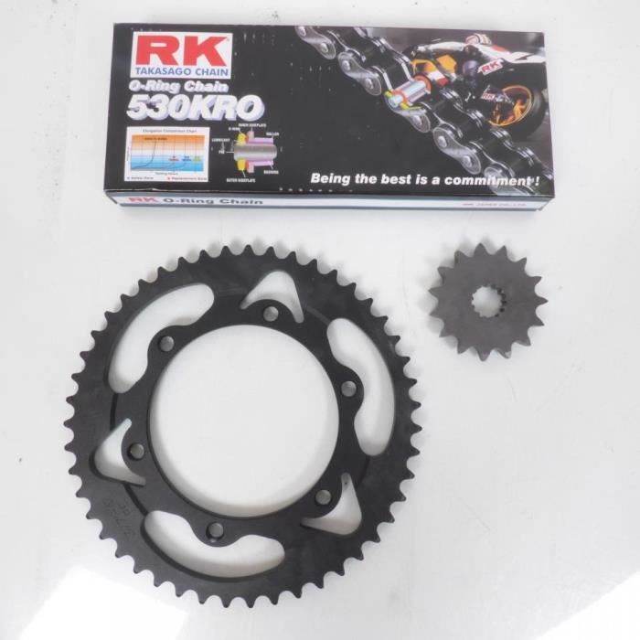 Kit chaîne France Equipement moto Yamaha 600 FZR R 1994 à 1999 47x15x530KRO Neuf