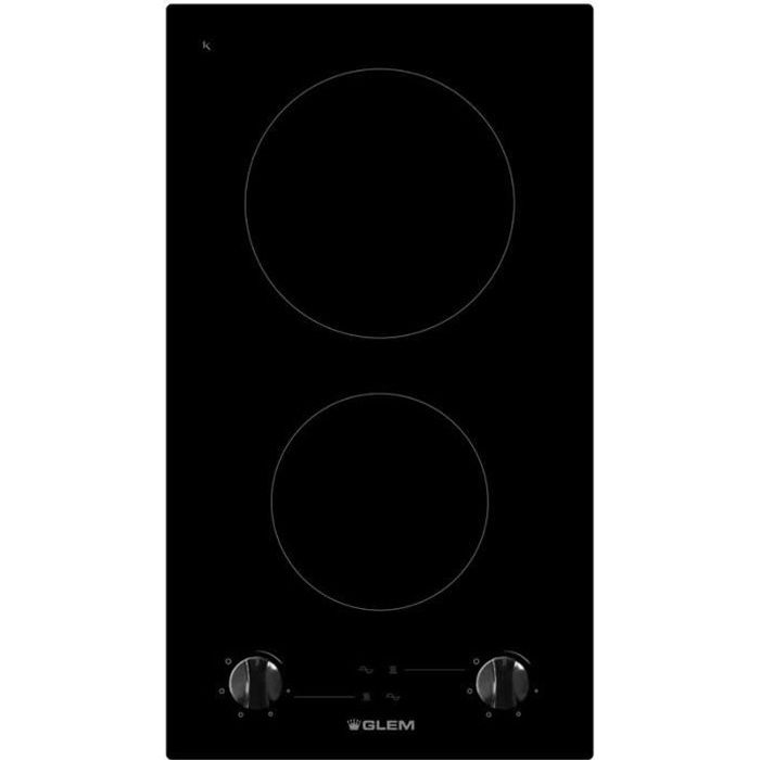 Table domino vitrocéramique 30cm 3000w noir - GTH32M