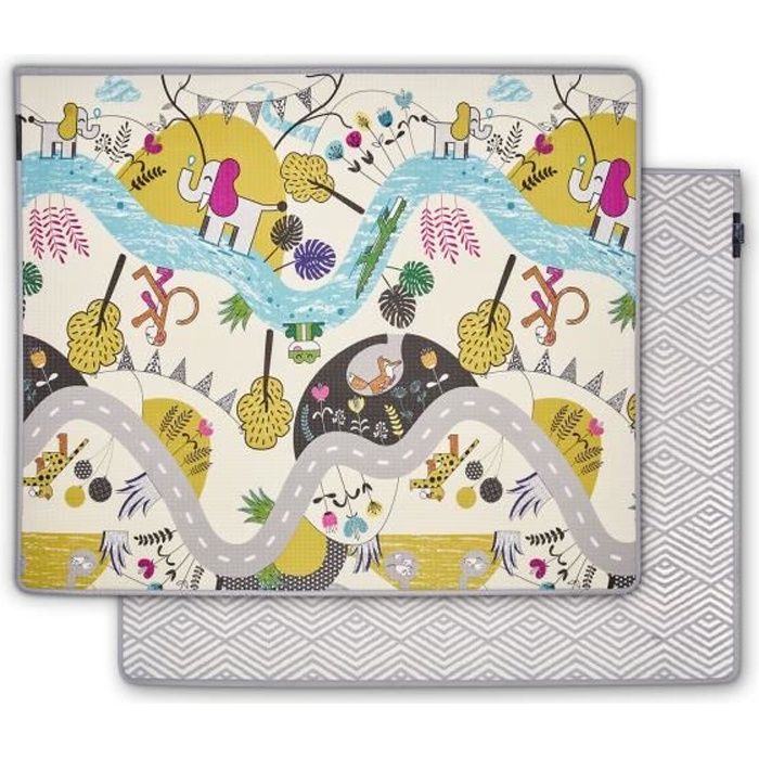 Kinderkraft - Tapis de jeu multifonctionnel en mousse double face MATTY