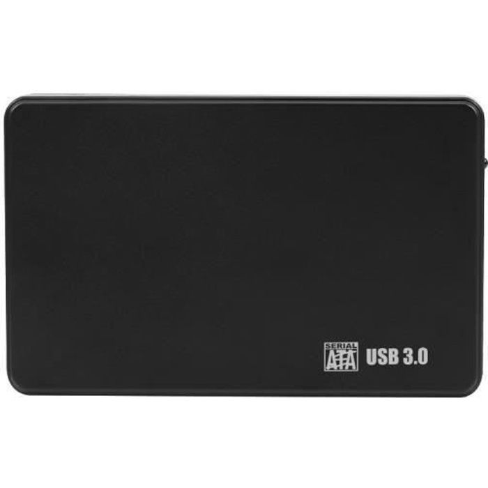 2.5- USB 3.0 Disque dur externe mobile 2 To HDD - haute vitesse de transfert - noir