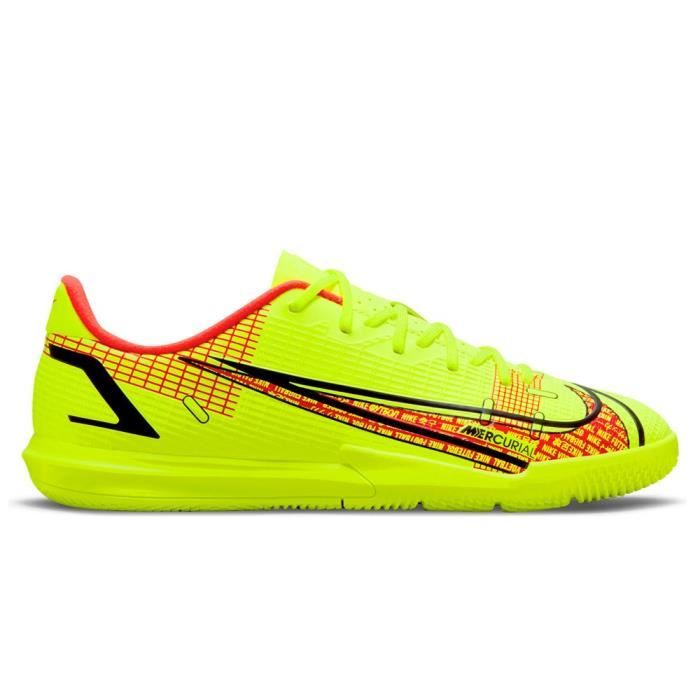 NIKE Baskets JR Vapor 14 Academy IC Jaune - Mixte/Enfant
