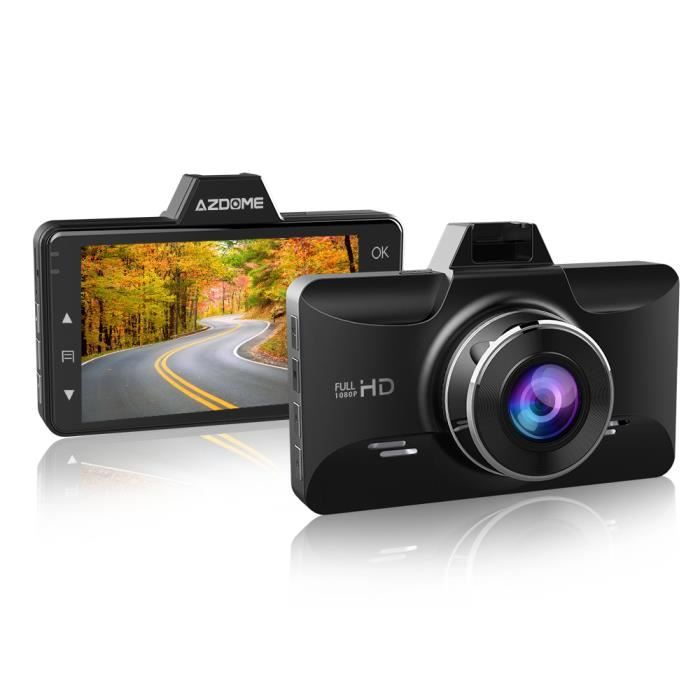 Caméra Voiture Embarquée Conduite Enregistreur Full HD Surveillance avec Capteur-G Détection de Mouvement Parking Moniteur