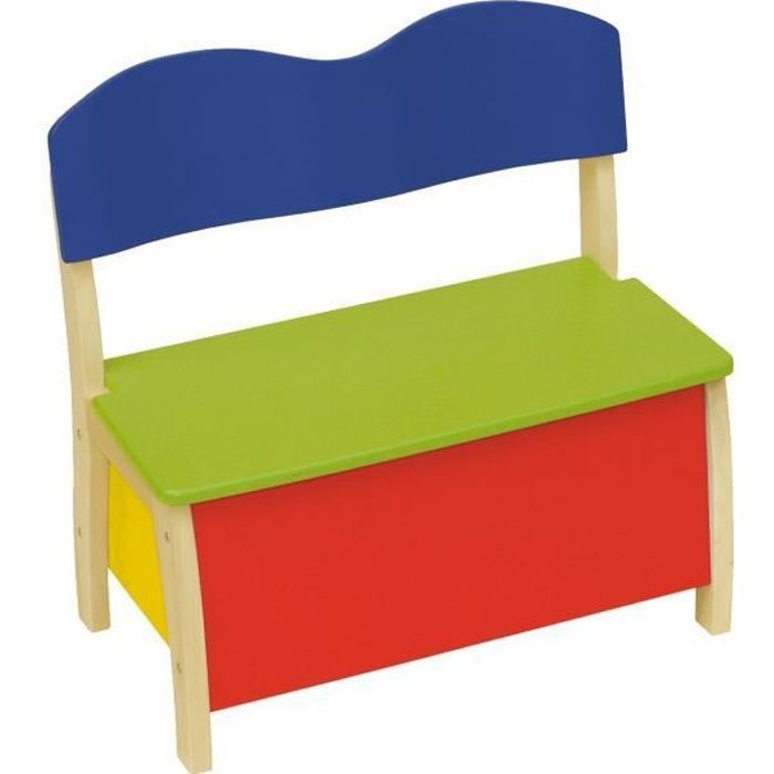 ROBA 50768 BANC EN BOIS MULTICOLORE POUR ENFANT.