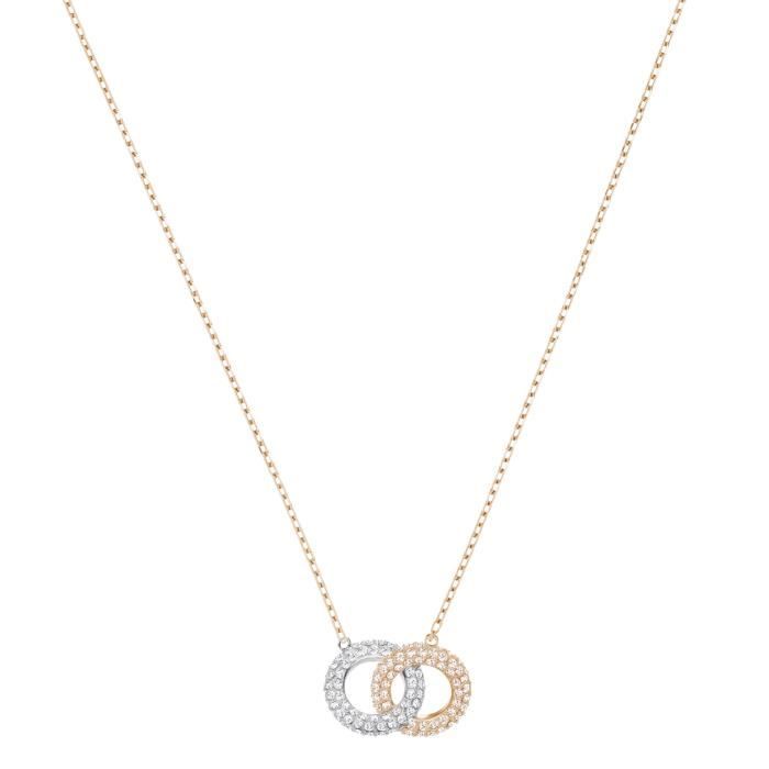 Bague - Anneau - Swarovski - STONE:COLLIER DOUBLE SILK/CRY/ROS