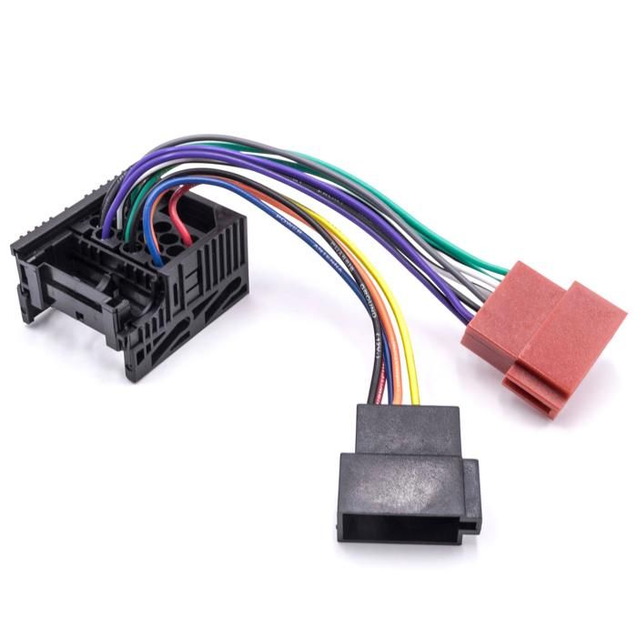 vhbw Adaptateur autoradio ISO compatible avec BMW Série 3 Compact 03/1994 - 10/2000, E30 1985 - 1992, E36 12/1990 - 03/1998 modèle