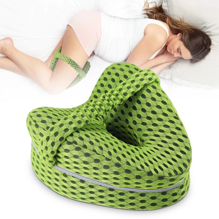 Oreiller pour Genoux pour Dormeurs Latéraux, Oreiller de Soutien pour Jambes à Mémoire, Coussin de Soulagement de la Douleur, de la Pression et de la Sciatique avec Housse Lavable Oreiller pour Genoux pour Dormeurs Latéraux, Oreiller de Soutien pour Jambes à Mémoire, Coussin de Soulagement de la Douleur, de la Pression et de la Sciatique avec Housse Lavable