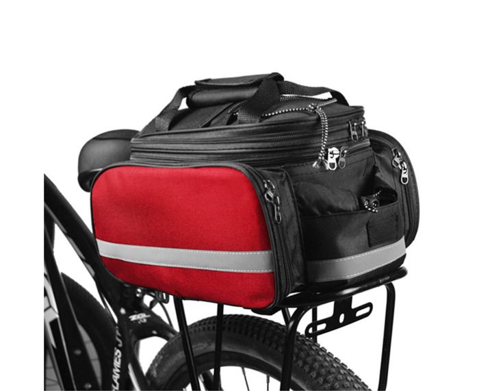 Sacoche de Selle Arrière Vélo Sac Extensible Pour Porte-Vélos VTT Sac de Coffre Avec Housse de Pluie