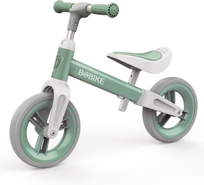 Vélo D'équilibre Pour Bébé 1-3 Ans - 4 Roues, Sans Pédales, Guidon Réglable - Apprentissage De La Marche
