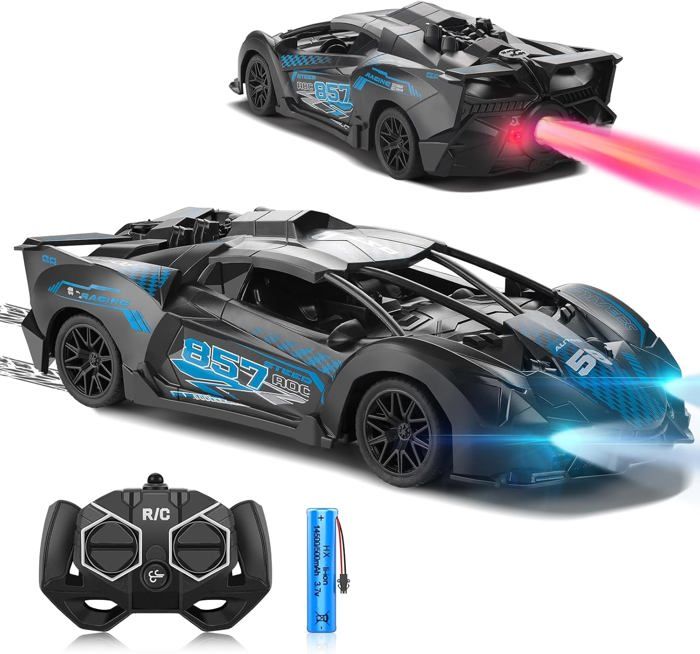 Voiture Télécommandée Licorne Avec Lumières Multicolores - 2,4GHz Drift Car Pour Fille 3-12 Ans - Cadeau Anniversaire Noël