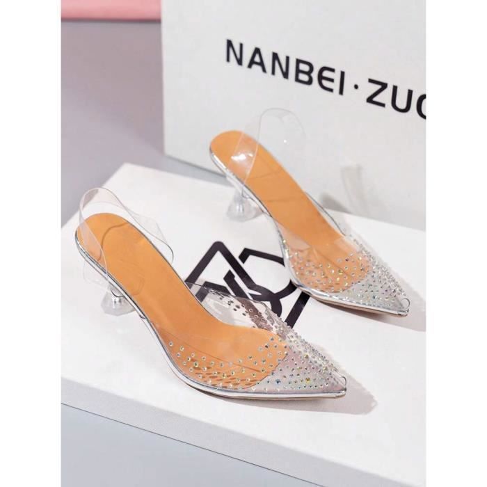Sandales pour Femmes - Talons Hauts - Dcor en Strass - Talons ...