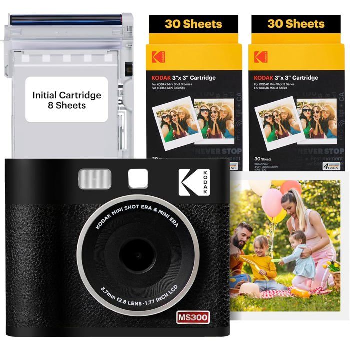 Kodak mini shot 3 ERA jaune 3X3 + 60feuilles - vue 2