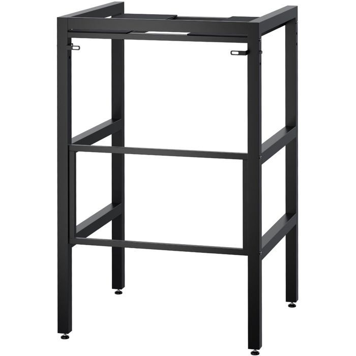 etagere superposee pour machine a laver et seche linge 73 × 60 × 110 cm metal noir 300 kg 10_0008371