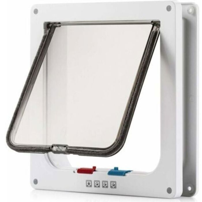 Grande chatière (dimensions extérieures 9 5 x 9 5) avec chatière à 4 voies avec serrure porte étanche