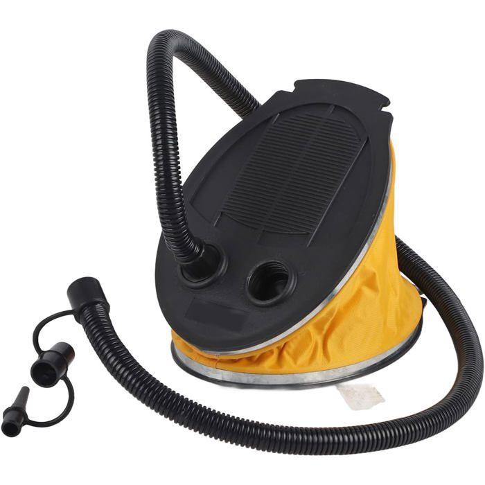 Pompe à pied Gonfleur dair Portable à haut volume Pompe de gonflage de grande taille pour bateaux gonflables Lits Anneaux de bain