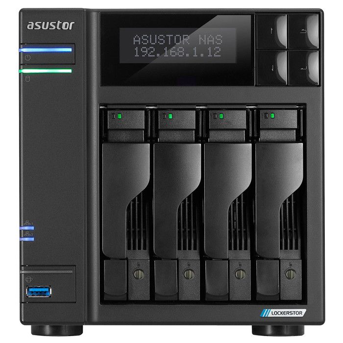 ASUSTOR LOCKERSTOR 4 GEN2 – AS6704T  NAS 4 BAIES PROCESSEUR QUAD-COR