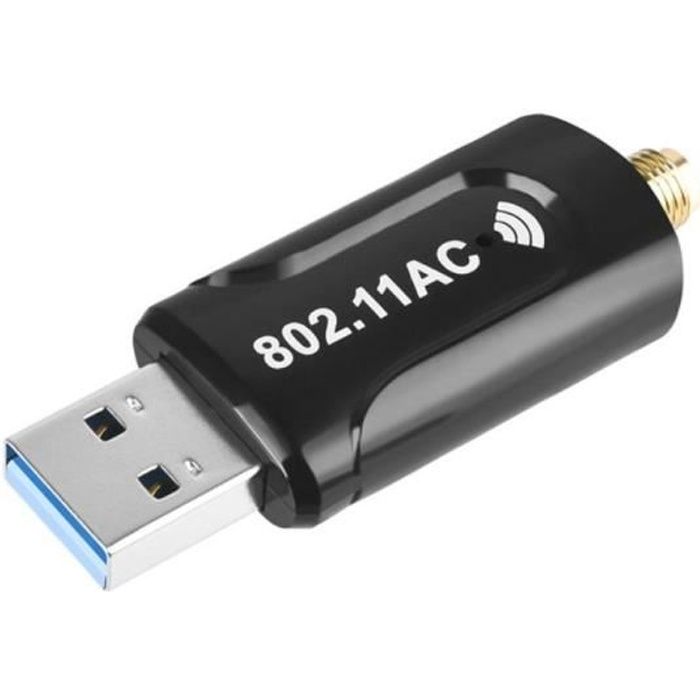 Mini USB WiFi Adaptateur - 1200Mbps Clé Wifi 5G carte réseau Dual Band,  WiFi Wireless Adaptateur port USB 3.0 - Cdiscount Informatique