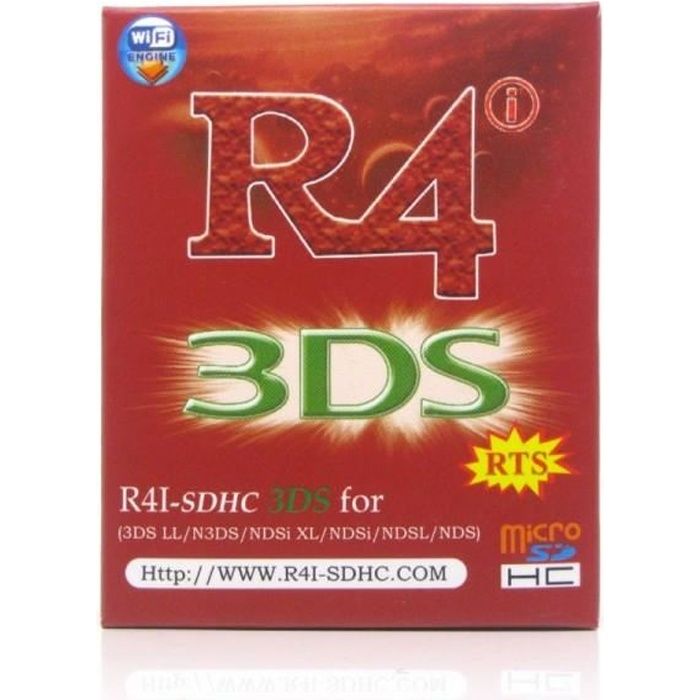 R4i SDHC RTS Flashcart pour 2DS / 3DS (XL) V11.6.0-39, DS, DSi (XL) V1.4.5