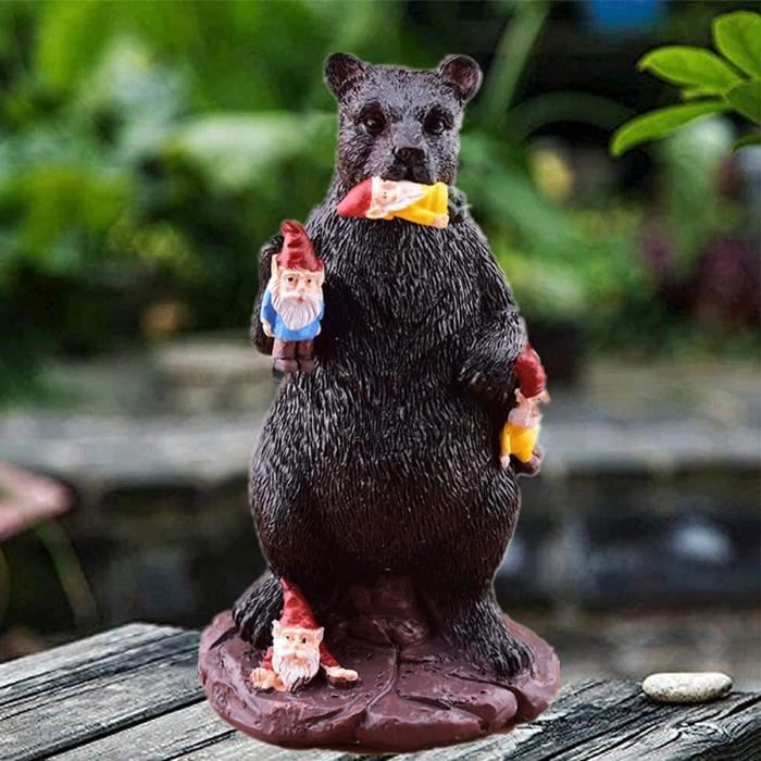 Nain De Jardin Amusant En Résine - Décoration De Chaise à Bascule