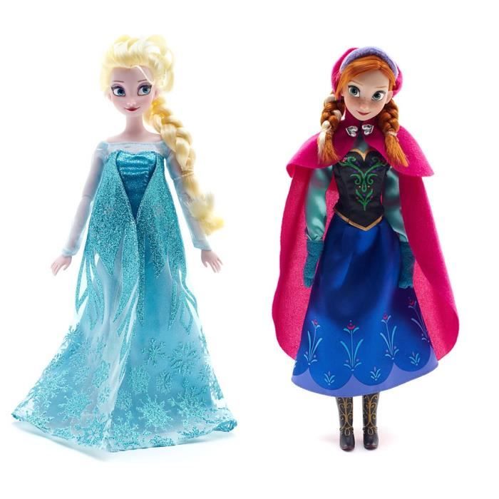 Poupée reine des neiges Anna et Elsa barbie frozen - Cdiscount