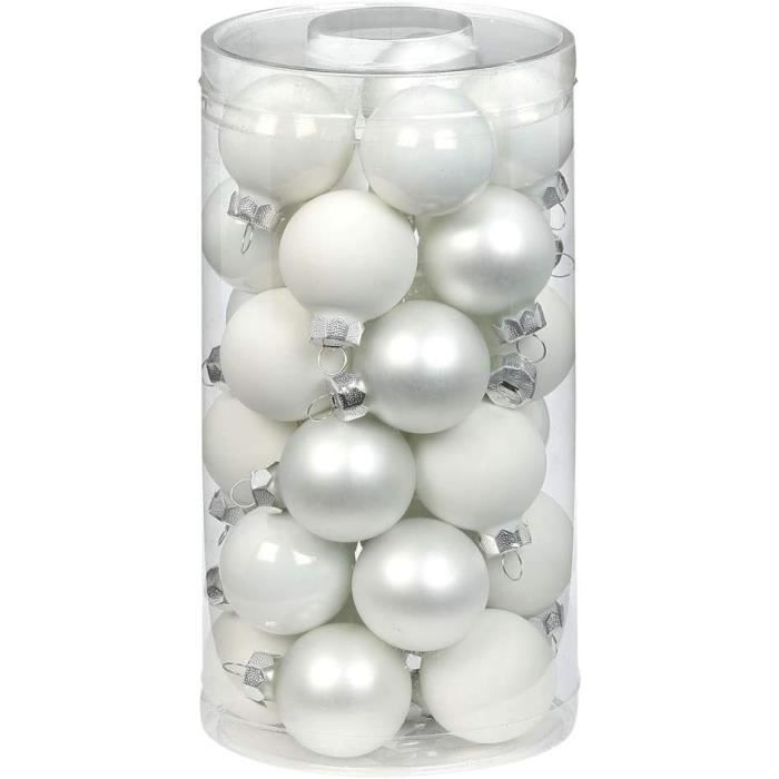 30 Boules à Facettes Argentées 4 Cm - Pour Sapin De Noël, Décoration Fête, Mariage, Effet Miroir - 5