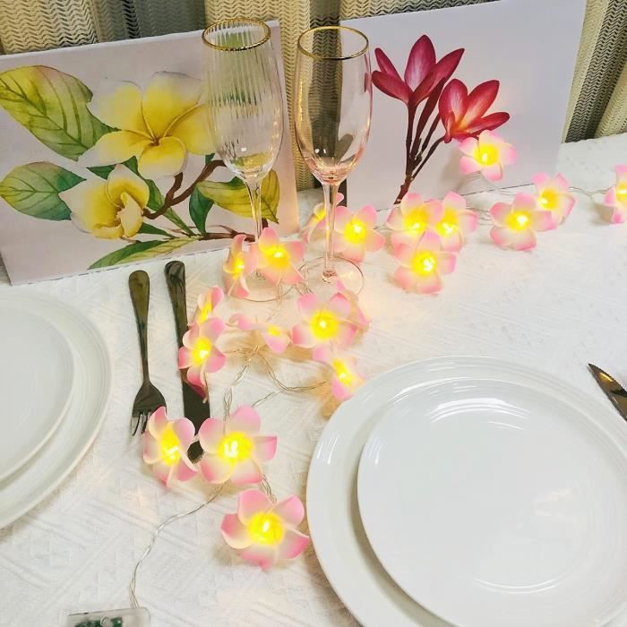 Artificielle Frangipanier Fleur Pour Le Mariage, 5 Pcs Lot Plumeria Hawaïen Mousse Frangipanier