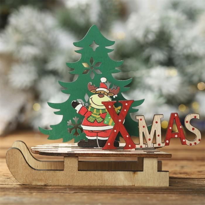 Decoration De Noel En Bois Bricolage Ornements De Traineau Decoration De Combinaison Creative Lqb3078 Achat Vente Kit De Decoration Soldes Sur Cdiscount Des Le 20 Janvier Cdiscount