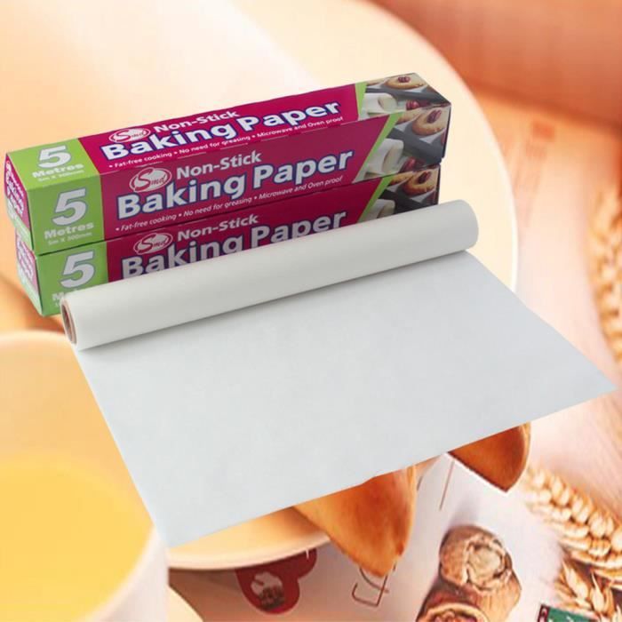 120 Feuilles De Papier Sulfurisé Non Blanchi 30x20 Cm - Antiadhésif, Résistant à La Chaleur - Pour Four, Friteuse à Air, Cuisson