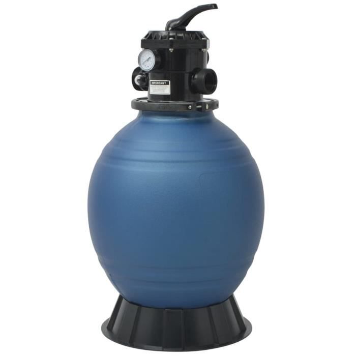 Filtre A Sable Pour Piscine Avec Vanne 6 Positions Bleu 460 Mm Eto Achat Vente Pompe Filtration Filtre A Sable Pour Piscine Cdiscount