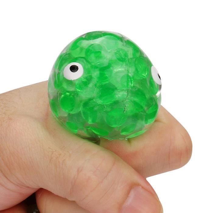 Drôle de tête de poisson vert Anti-stress Squeeze Toys Jouets de