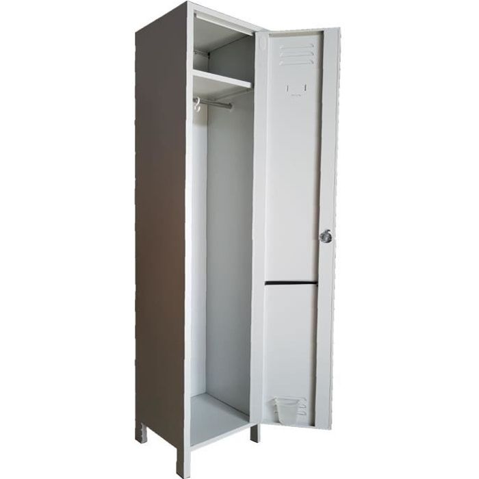 Armoire Vestiaire Casier Metallique 1 Porte Profondeur 34 Cm