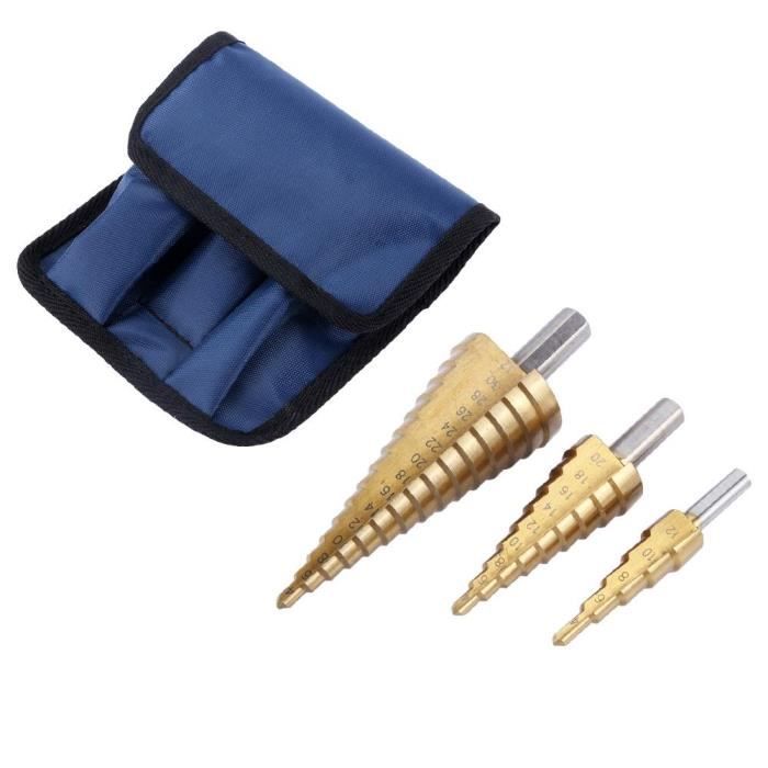 3pcs Petite Foret Meche En Acier A Grande Vitesse Outil De Coupe
