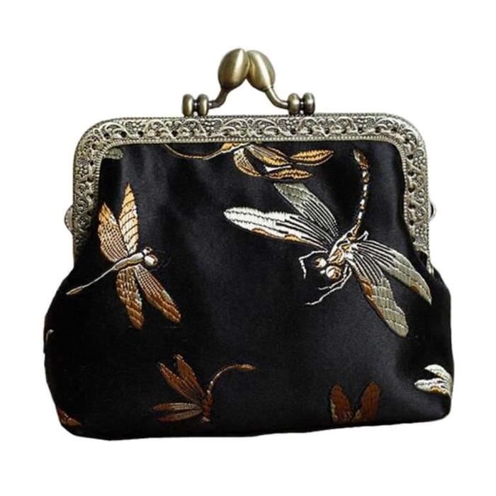 Boucle des Femmes Porte-Monnaie Dames Arbre de no/ël Hibou Oiseau moraillon Porte-Monnaie Fermoir Pochette pour Femmes Filles en Cuir Changement Sac /à Main Porte-Monnaie Boucle