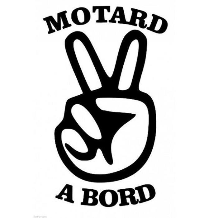 Stickers Motard /à Bord Gris