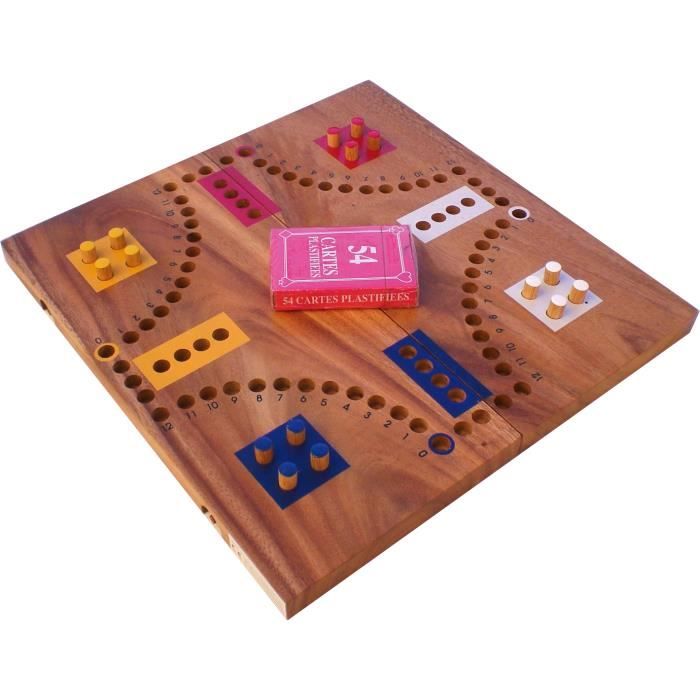 Jeux petits chevaux en bois - Cdiscount