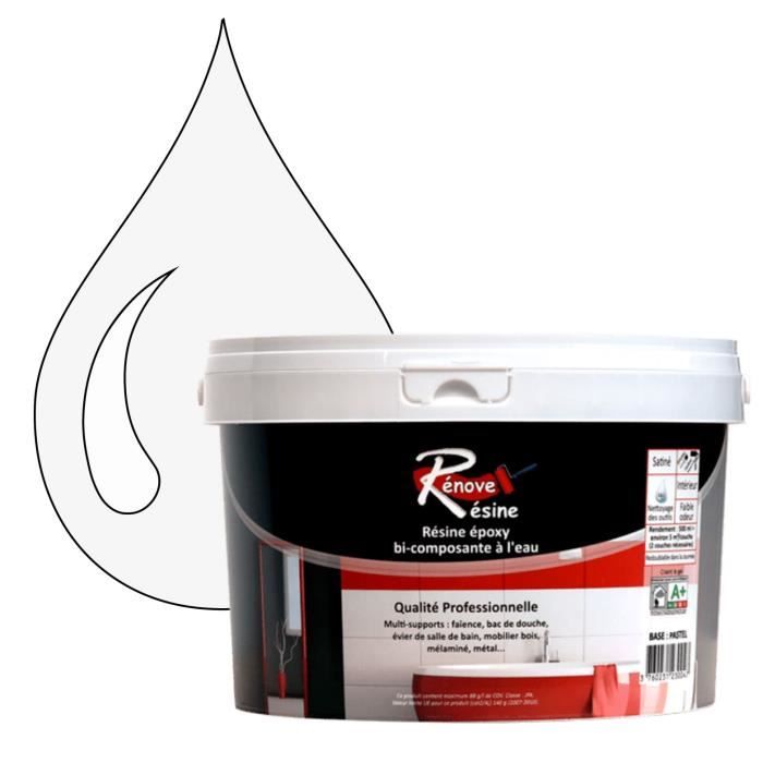 Peinture Resine 0 5l Multisupport Ral 9016 Blanc Signalisation Faience Carrelage Douche Baignoire Kit D Application Achat Vente Peinture Vernis Resine Ral 9016 Kit Offert Cdiscount
