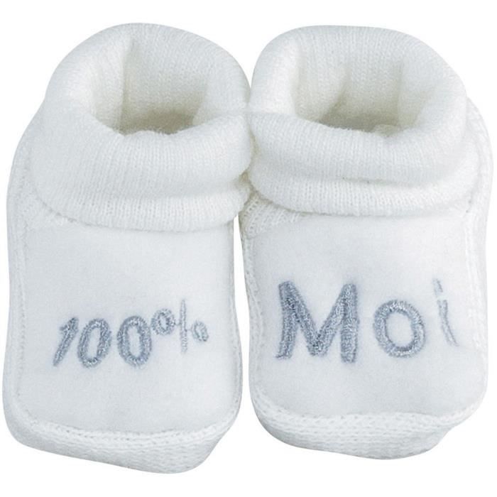Trois Kilos Sept Paire De Chaussons 0 1 Mois Blanc Cdiscount Chaussures
