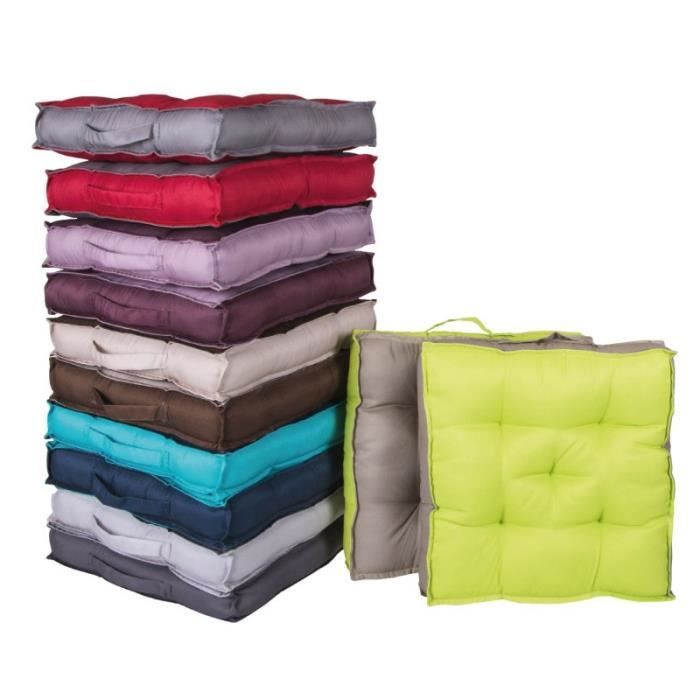 Coussin de sol (40 cm) Parme biais Aubergine - Achat ...