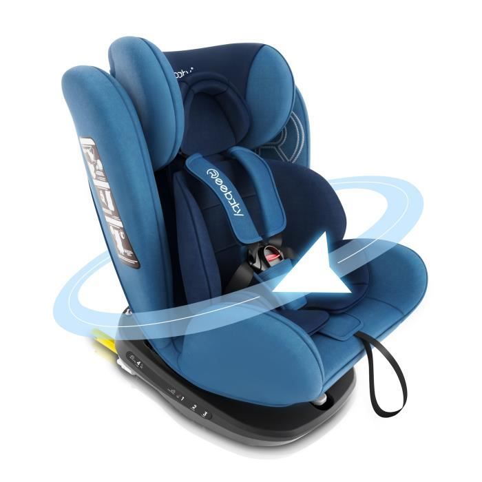 Reebaby Siège Auto pivotant 360° ISOFIX Groupe 0+/1/2/3 0-36kg